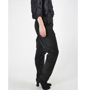 Sun Kim Andy pant, parachute material, trim fit.